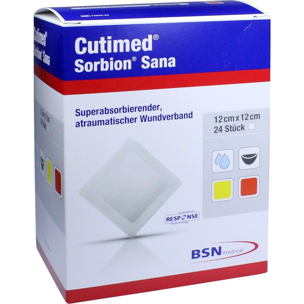SORBION Cutimed Sana Wundauflage 12x12 cm 24 St Pflaster
