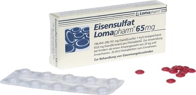 Eisensulfat Lomapharm 65mg 100 St Überzogene Tabletten