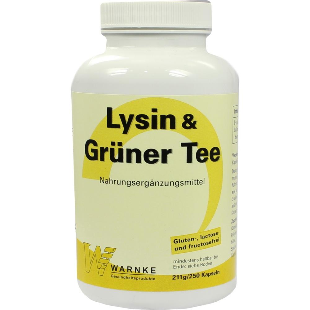 LYSIN & grüner Tee Kapseln 250 St Kapseln