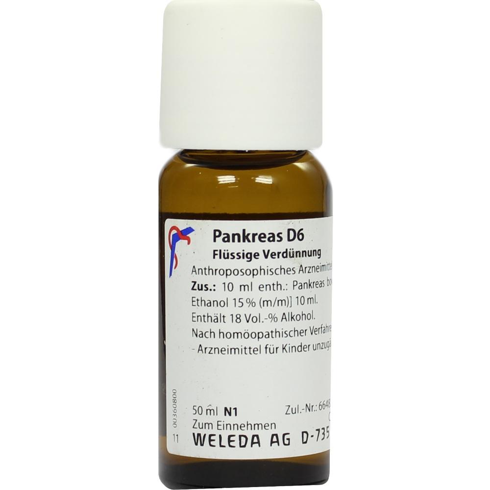 WELEDA PANKREAS D 6 Dilution 50 ml Dilution