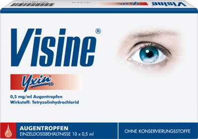 Visine Yxin ED 10X0.5 ml Einzeldosispipetten