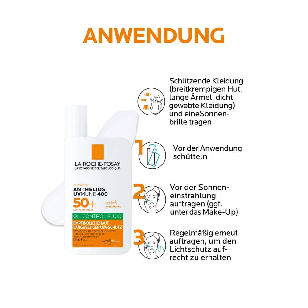 LA ROCHE-POSAY ANTHELIOS UVMUNE 400 LSF 50+ OIL CONTROL FLUID 50 ml Flüssigkeit