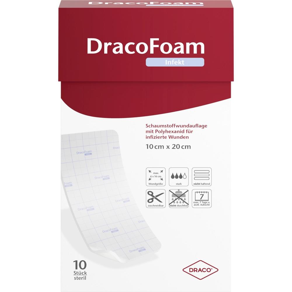 DRACOFOAM Infekt Schaumst.Wundauf.10x20 cm 10 St Verband