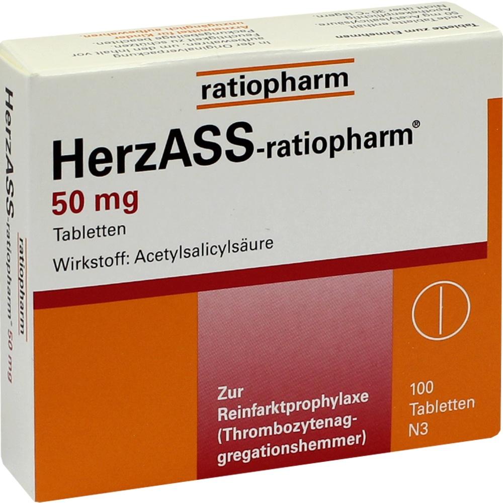 HerzASS-ratiopharm 50mg 100 St Tabletten