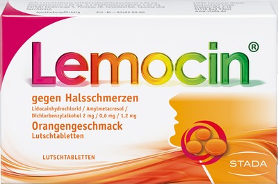 Lemocin gegen Halsschmerzen Orange 24 St Lutschtabletten
