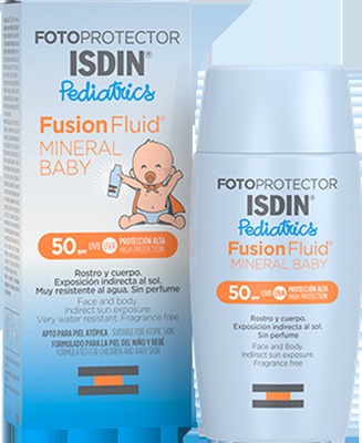 ISDIN Fotoprotector Pediatrics Fusion Fluid MINERAL BABY LSF 50 50 ml Emulsion