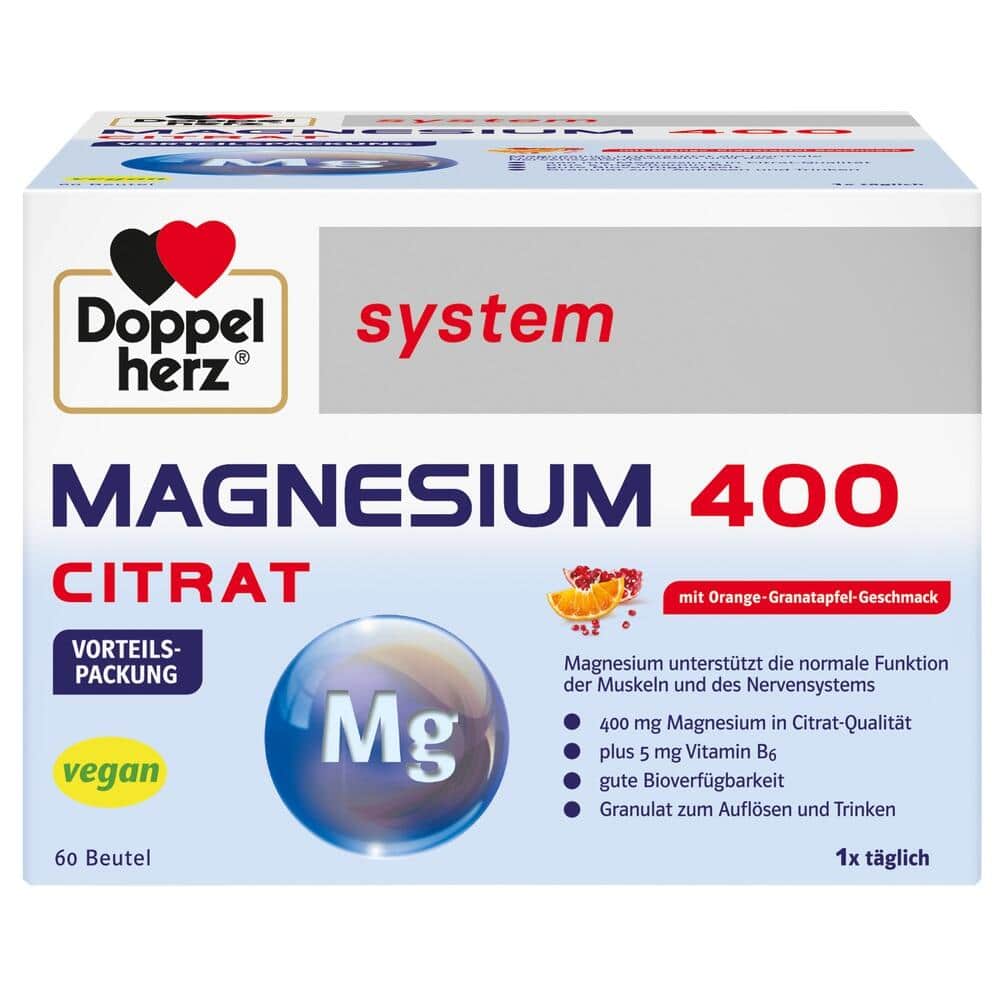 Doppelherz system MAGNESIUM CITRAT 400 60 St Granulat