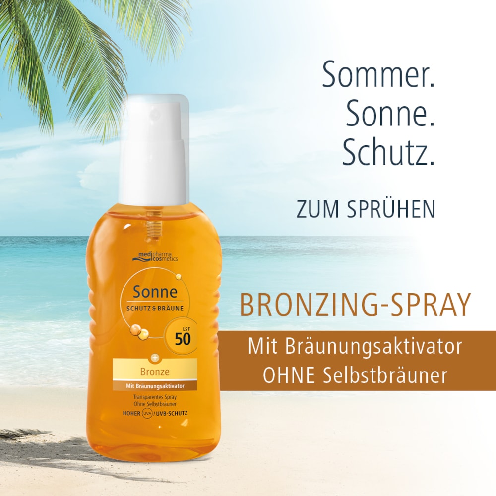 medipharma cosmetics Sonne SCHUTZ & BRÄUNE Bronze LSF 50 Spray 200 ml Spray