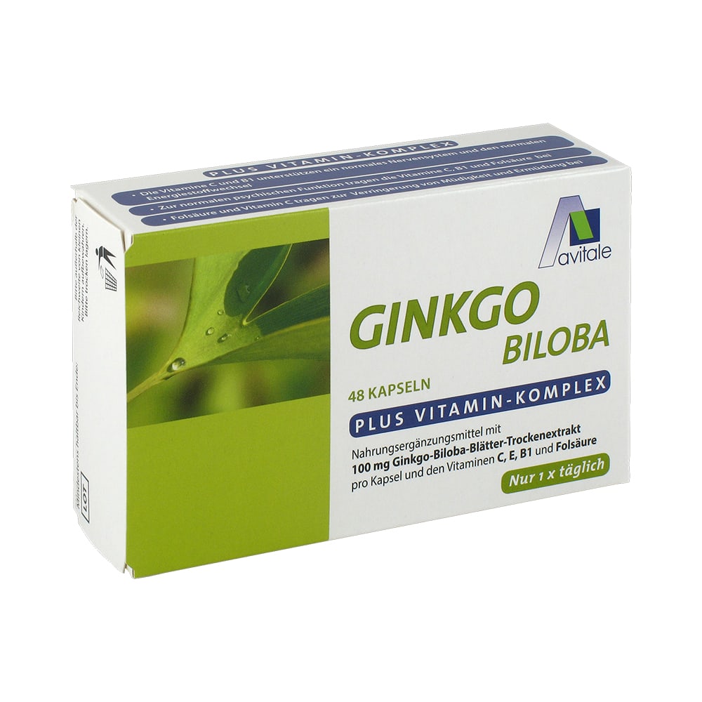 Avitale GINKGO 100 mg Kapseln+B1+C+E 48 St Kapseln