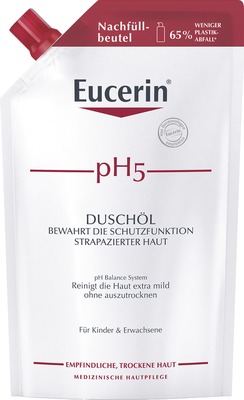 Eucerin pH5 Rückfettendes Duschöl Nachfüllpack  400 ml Duschgel