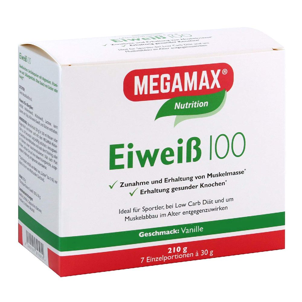 Eiweiss 100 Vanille Megamax Pulver 7X30 g Pulver