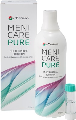 MENI CARE Pure Lösung f.harte Kontaktlinsen 250 ml Lösung