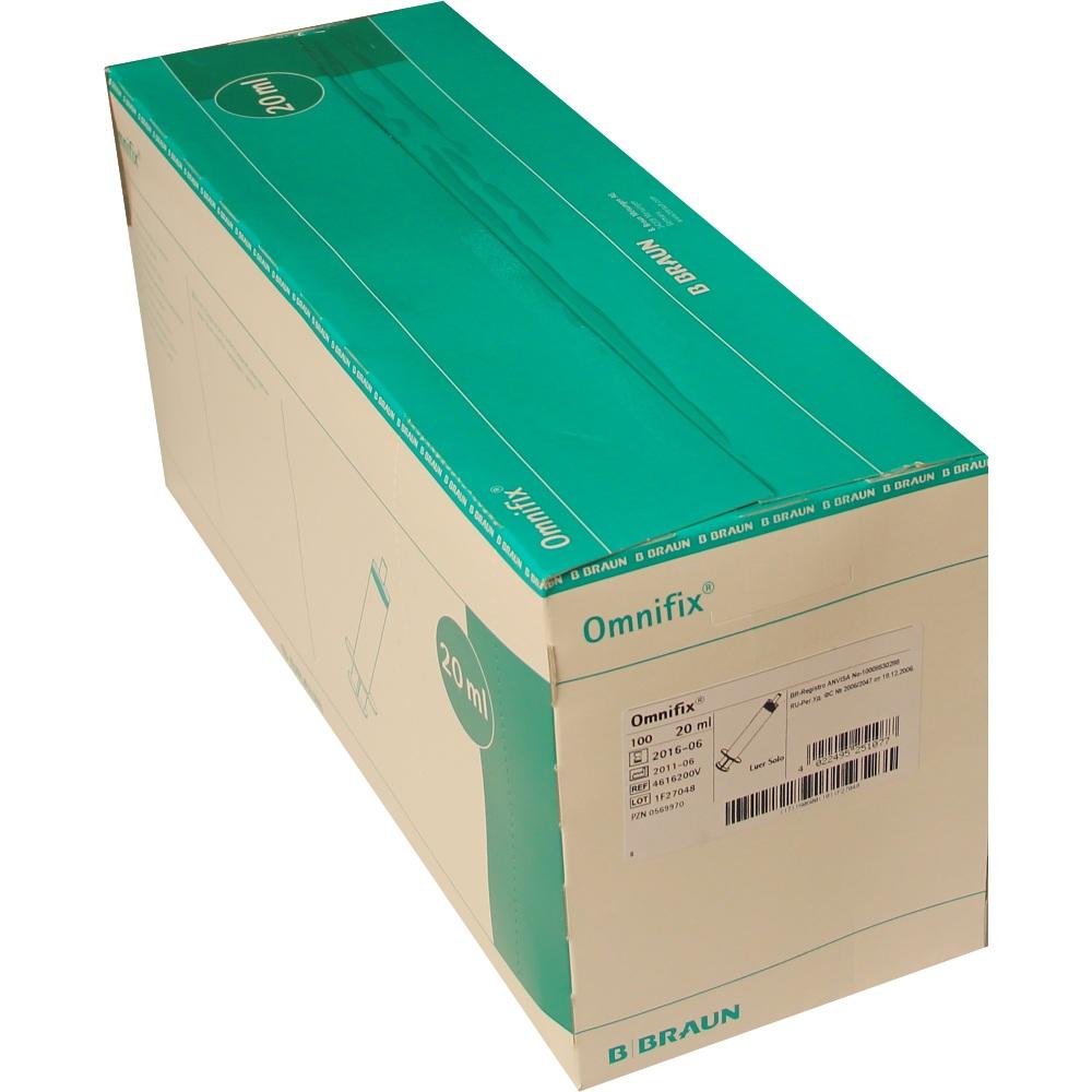 OMNIFIX Solo Spr.20 ml Luer latexfrei 100X20 ml Spritzen