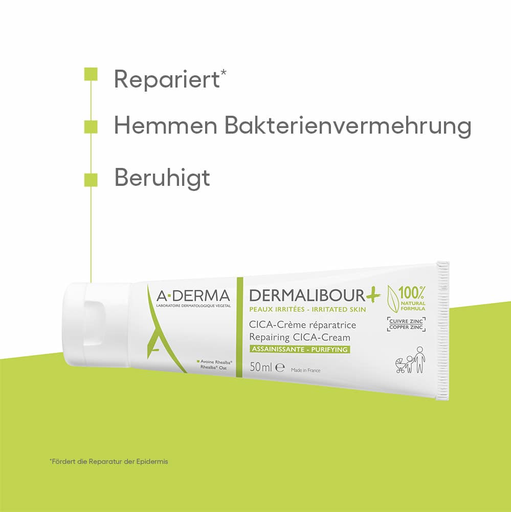 A-DERMA DERMALIBOUR Reparierende CICA-Creme 50 ml Creme