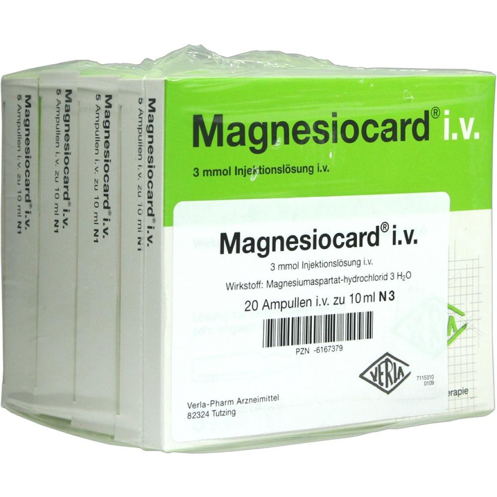 MAGNESIOCARD i.v. Injektionslösung 20X10 ml Injektionslösung