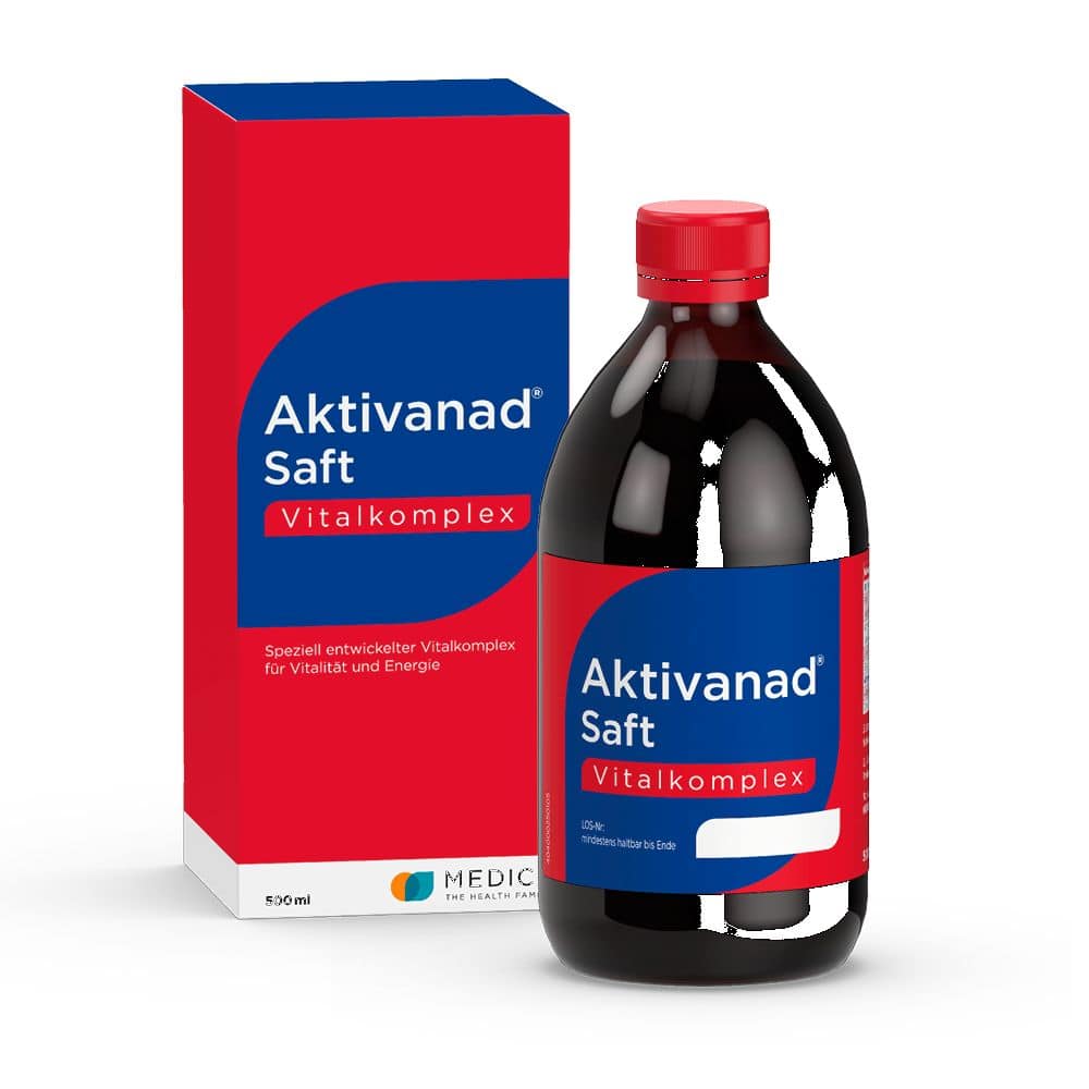 Aktivanad Saft 500ml bei Erschöpfung wegen Vitamin-B Mangel 500 ml Saft