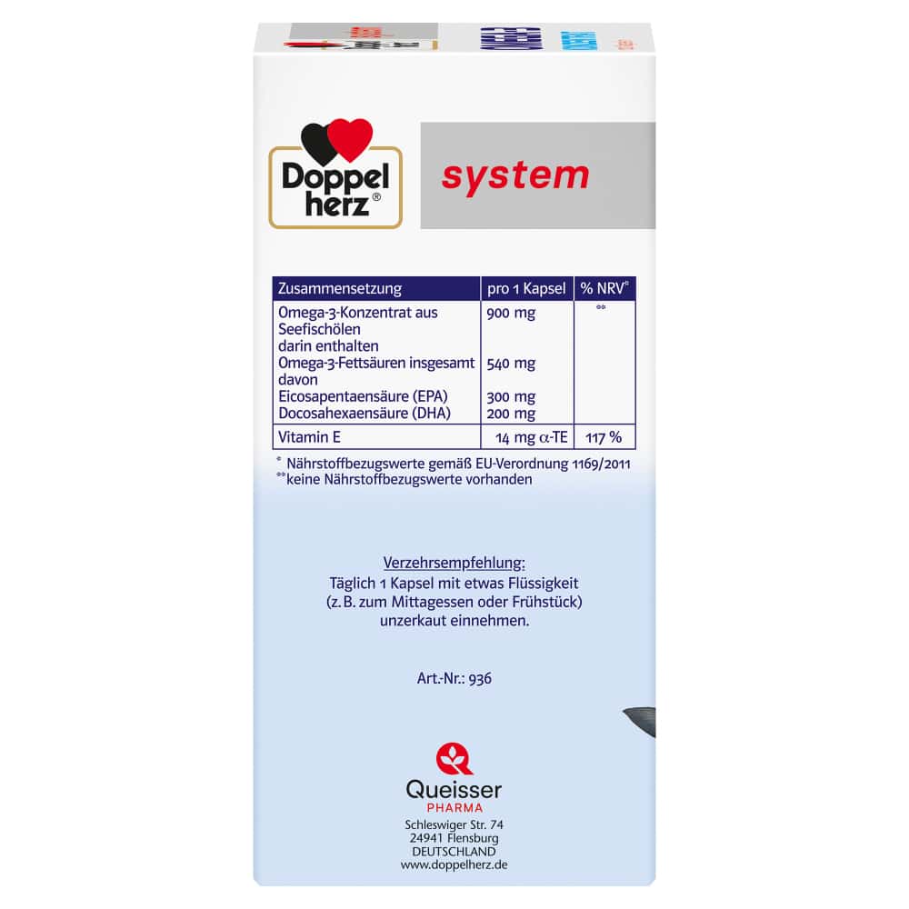Doppelherz system OMEGA-3 KONZENTRAT 120 St Kapseln