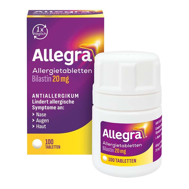 Allegra Allergietabletten Bilastin 20mg 100 St Tabletten