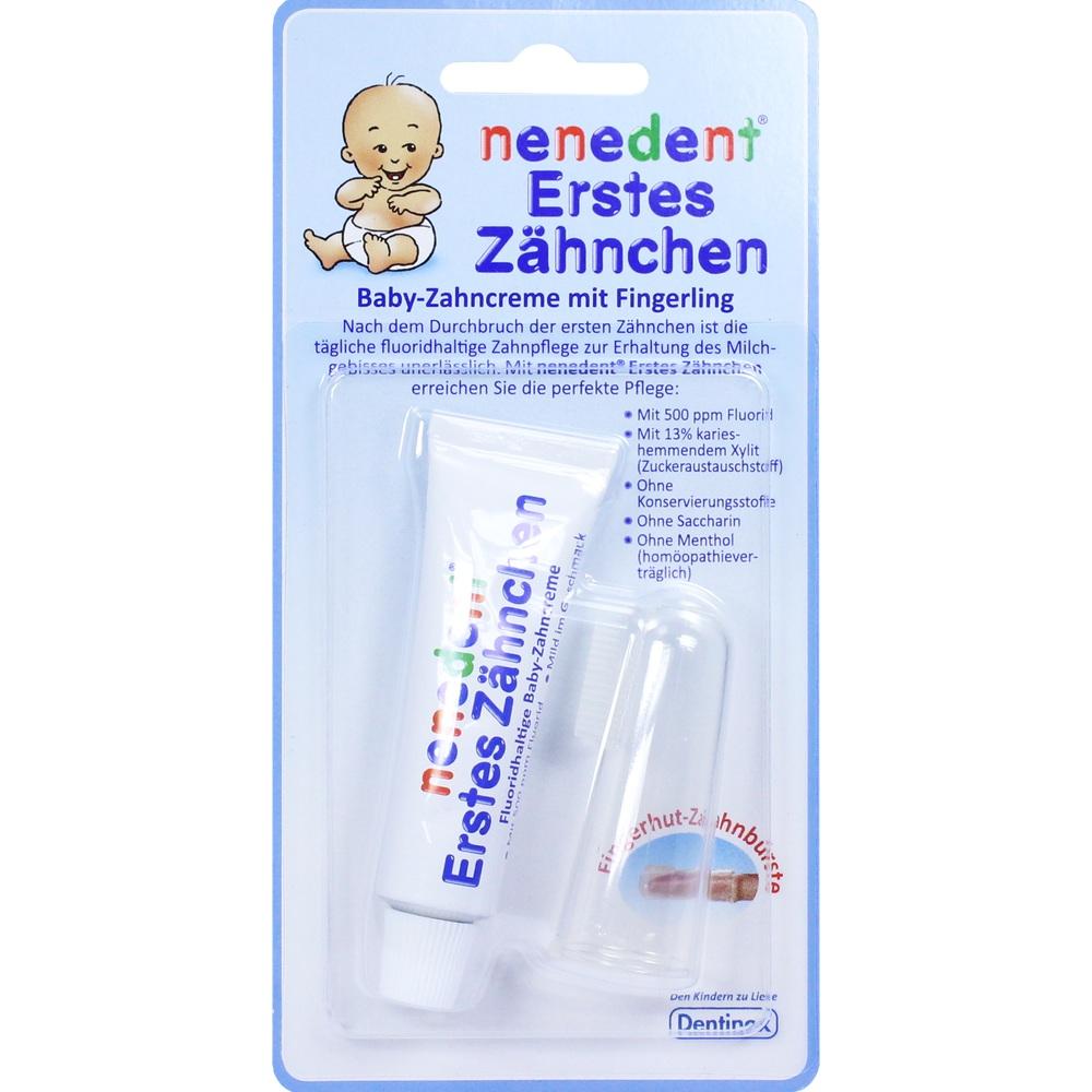 nenedent Erstes Zähnchen Baby-Zahncreme mit Fingerling 15 ml Zahncreme