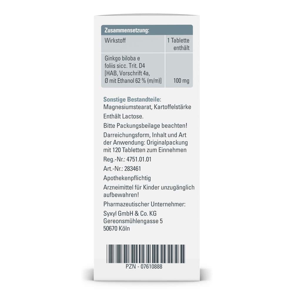Ginkgo Syxyl  120 St Tabletten