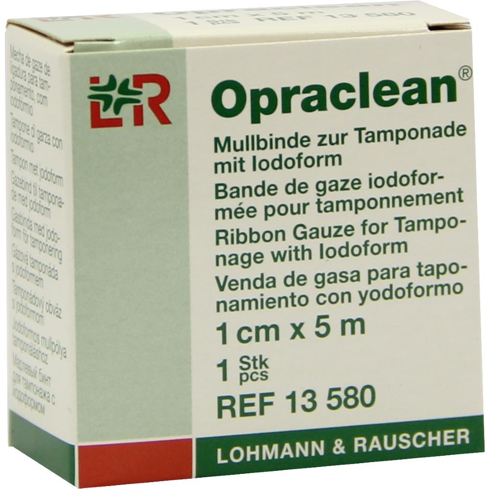 OPRACLEAN Mullbinde z.Tampon.m.Jodoform 1 cmx5 m 1 St Tamponaden