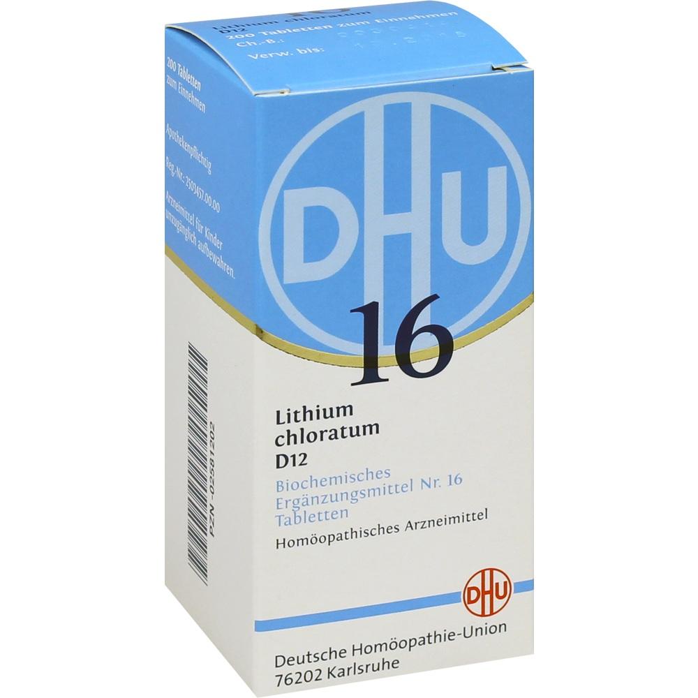 DHU Schüssler-Salz Nr. 16 Lithium chloratum D 12 Tabletten 200 St Tabletten