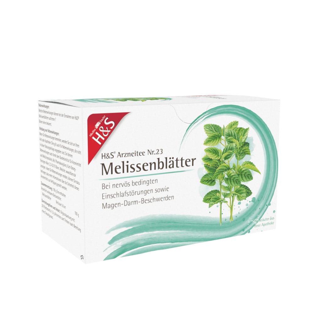 H&S Arzneitee Melissenblätter 20X1.5 g Filterbeutel