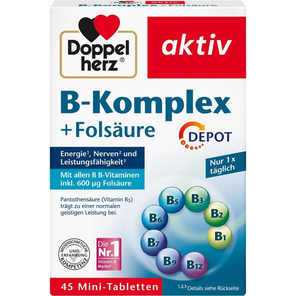 Doppelherz aktiv B-Komplex + Folsäure DEPOT 45 St Tabletten