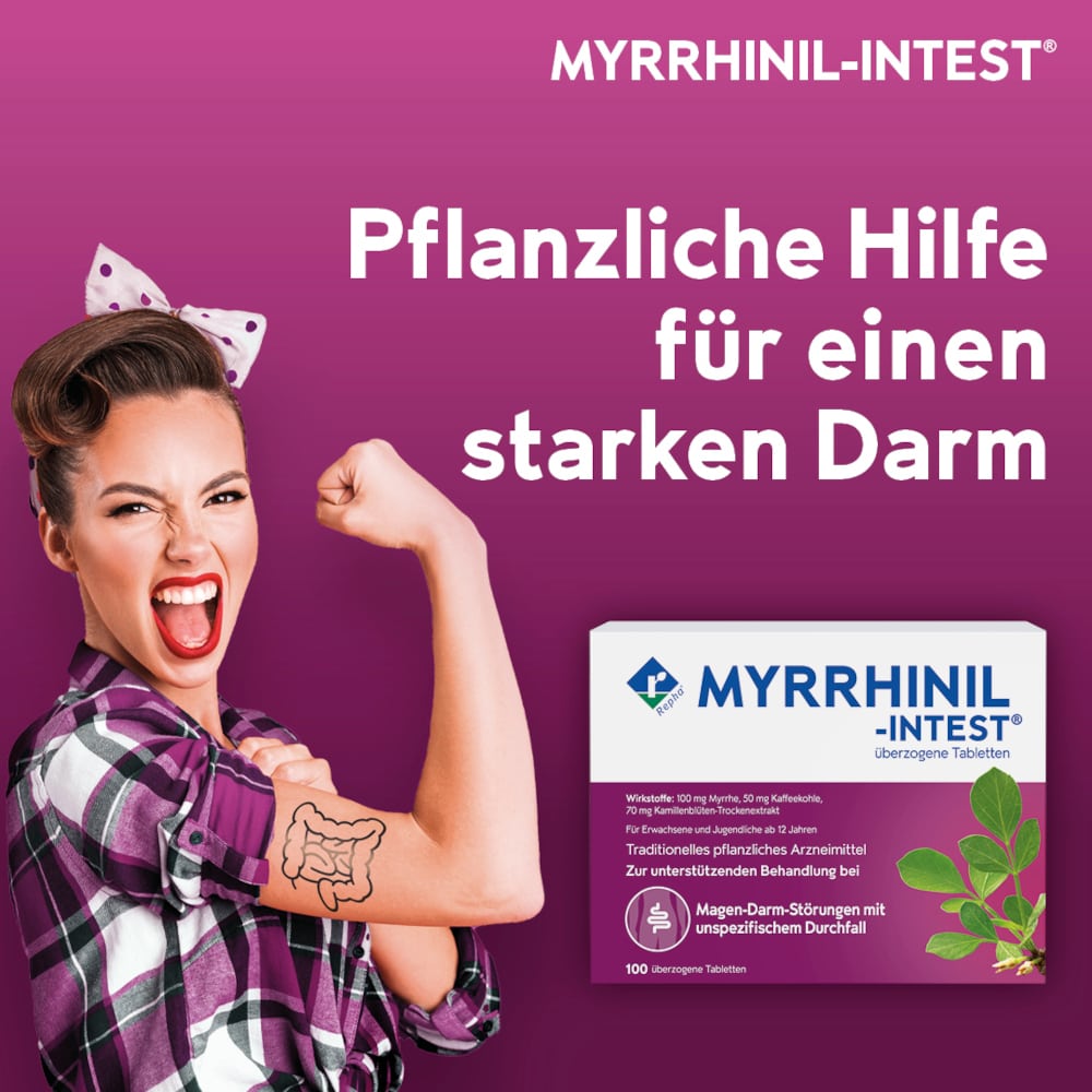 MYRRHINIL-INTEST 100 St Überzogene Tabletten