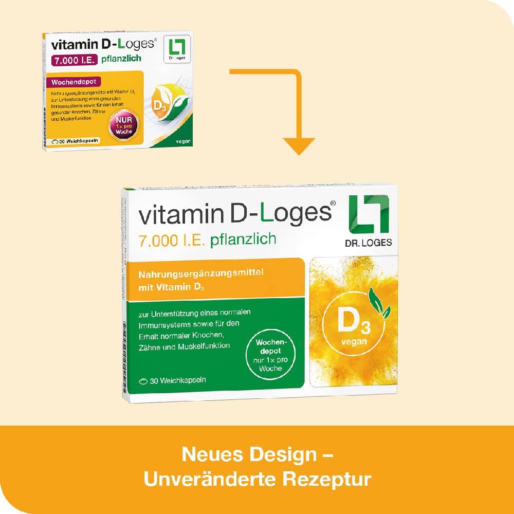 vitamin D-Loges 7.000 I.E pflanzlich 90 St Weichkapseln