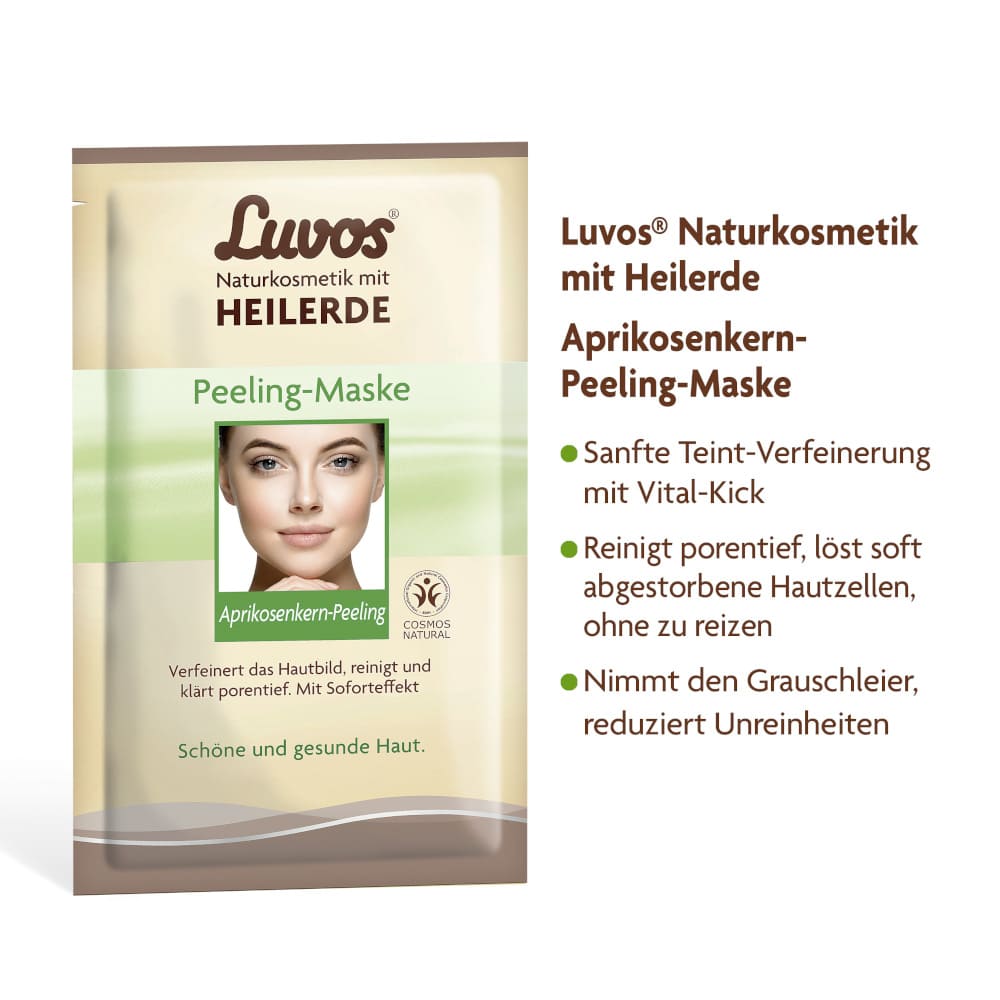 Luvos HEILERDE Peeling-Maske Naturkosmetik 2X7.5 ml Gesichtsmaske