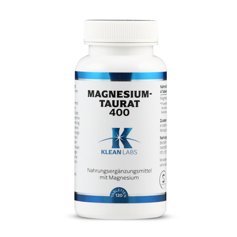 KLEAN LABS MAGNESIUM TAURAT 400 120 St Tabletten