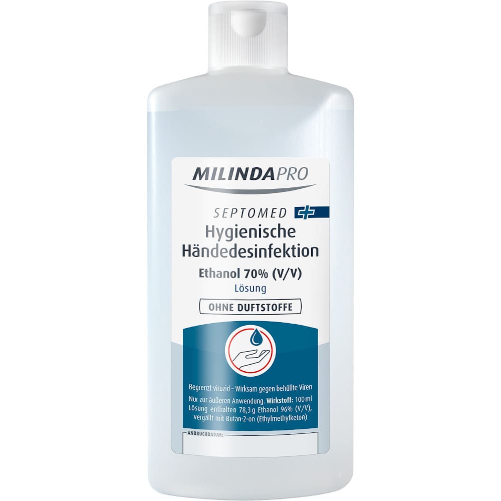 MILINDAPRO SEPTOMED Hygienische Händedesinfektion 500 ml Lösung