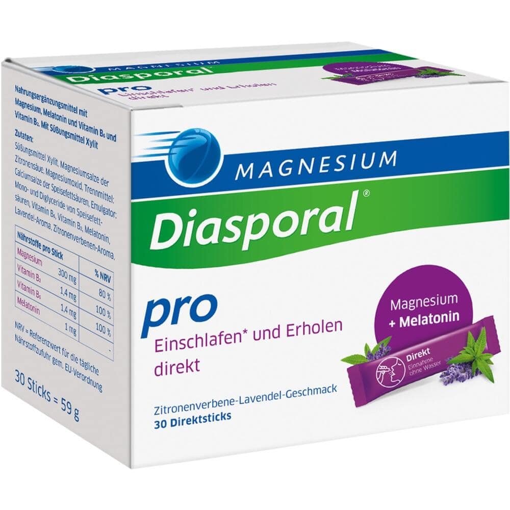 MAGNESIUM Diasporal pro Einschlafen und Erholen direkt 30 St Granulat