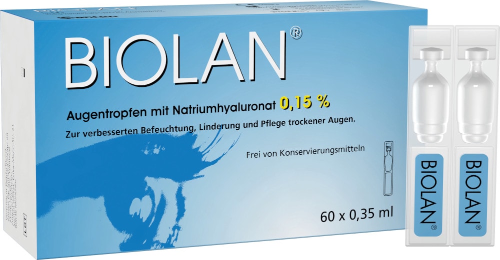 BIOLAN Augentropfen Einzeldosispipetten 60X0.35 ml Einzeldosispipetten