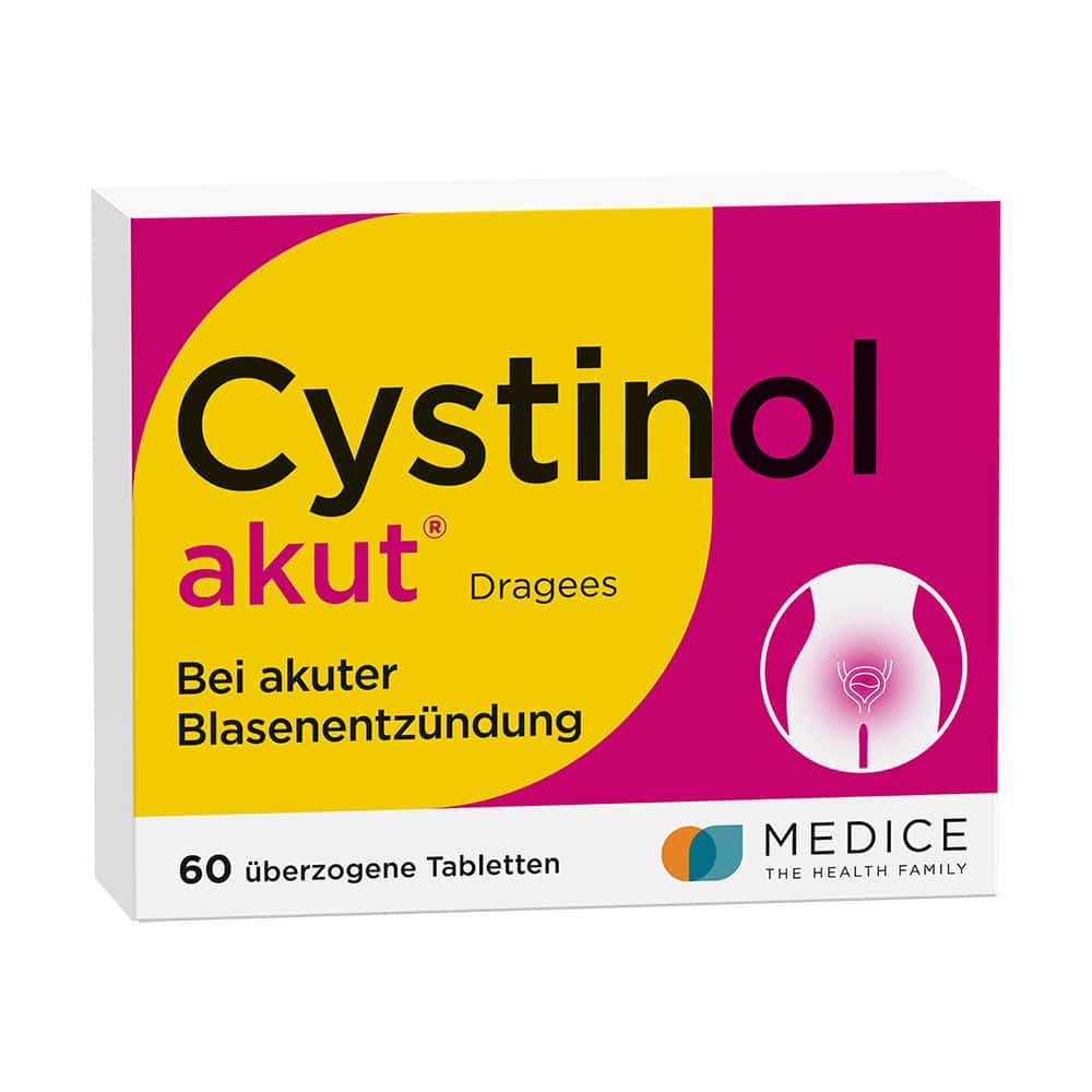Cystinol akut bei akuter Blasenentzündung &amp; Harnwegsinfektion 60 St Überzogene Tabletten
