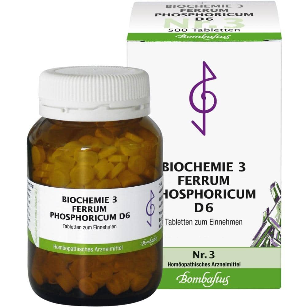 BIOCHEMIE 3 Ferrum phosphoricum D 6 Tabletten 500 St Tabletten