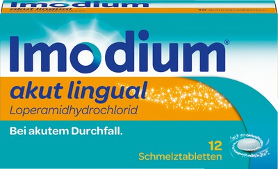 Imodium akut lingual - bei akutem Durchfall, schmilzt auf der Zunge