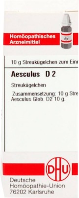 AESCULUS D 2 Globuli 10 g Globuli