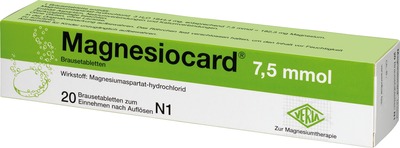 MAGNESIOCARD 7,5 mmol Brausetabletten 20 St Brausetabletten