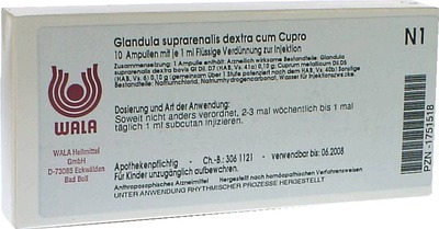 Glandula suprarenalis dextra cum Cupro Ampullen 10X1 ml Ampullen