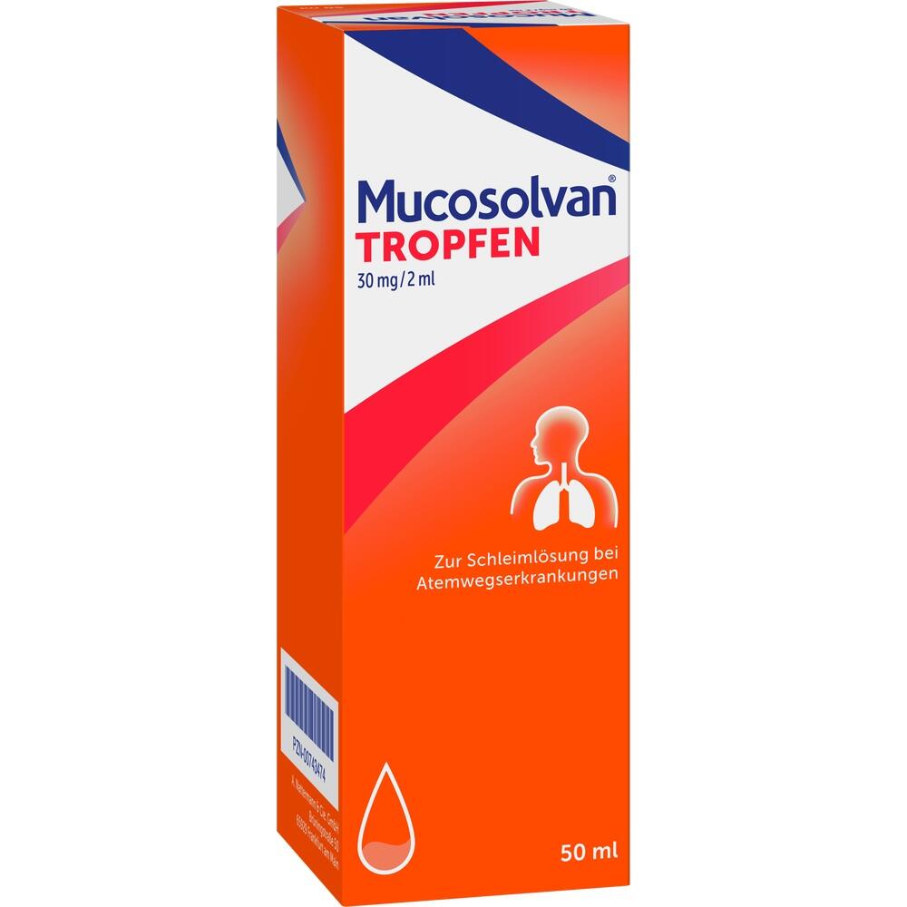 MUCOSOLVAN Hustenlöser Tropfen Schleimlöser Husten 50 ml Tropfen zum Einnehmen