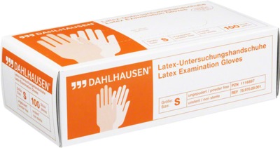 HANDSCHUHE Latex ungepudert Gr.S 100 St Handschuhe