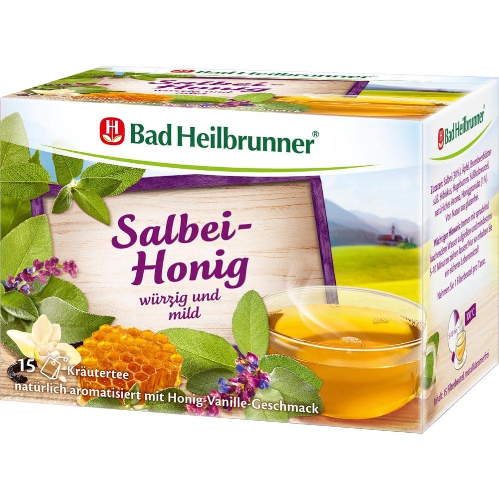 BAD HEILBRUNNER Tee Salbei Honig Filterbeutel 15X1.8 g Filterbeutel