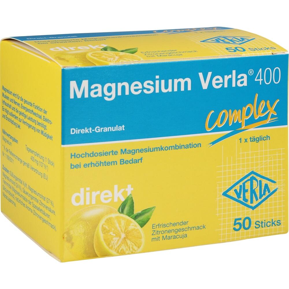 Magnesium Verla 400 complex direkt 50 St Granulat