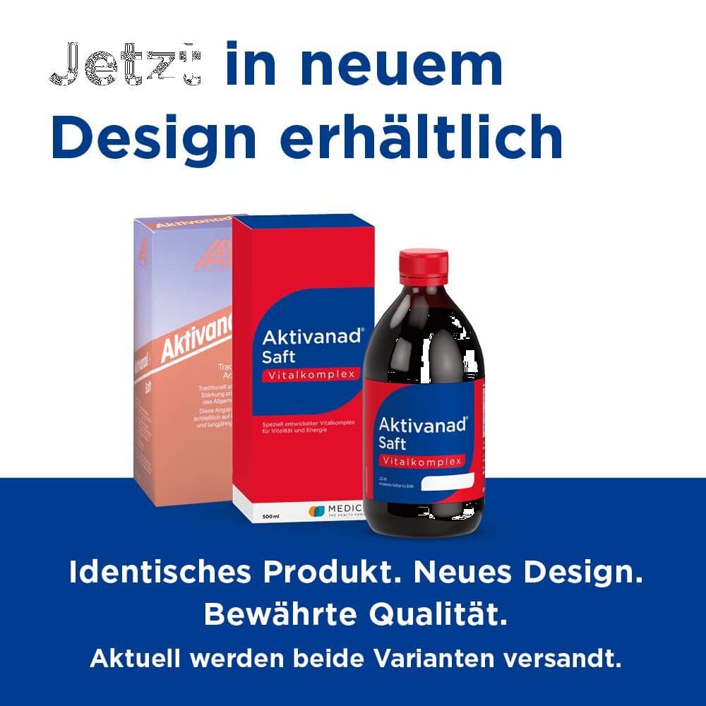 Aktivanad Saft 500ml bei Erschöpfung wegen Vitamin-B Mangel 500 ml Saft