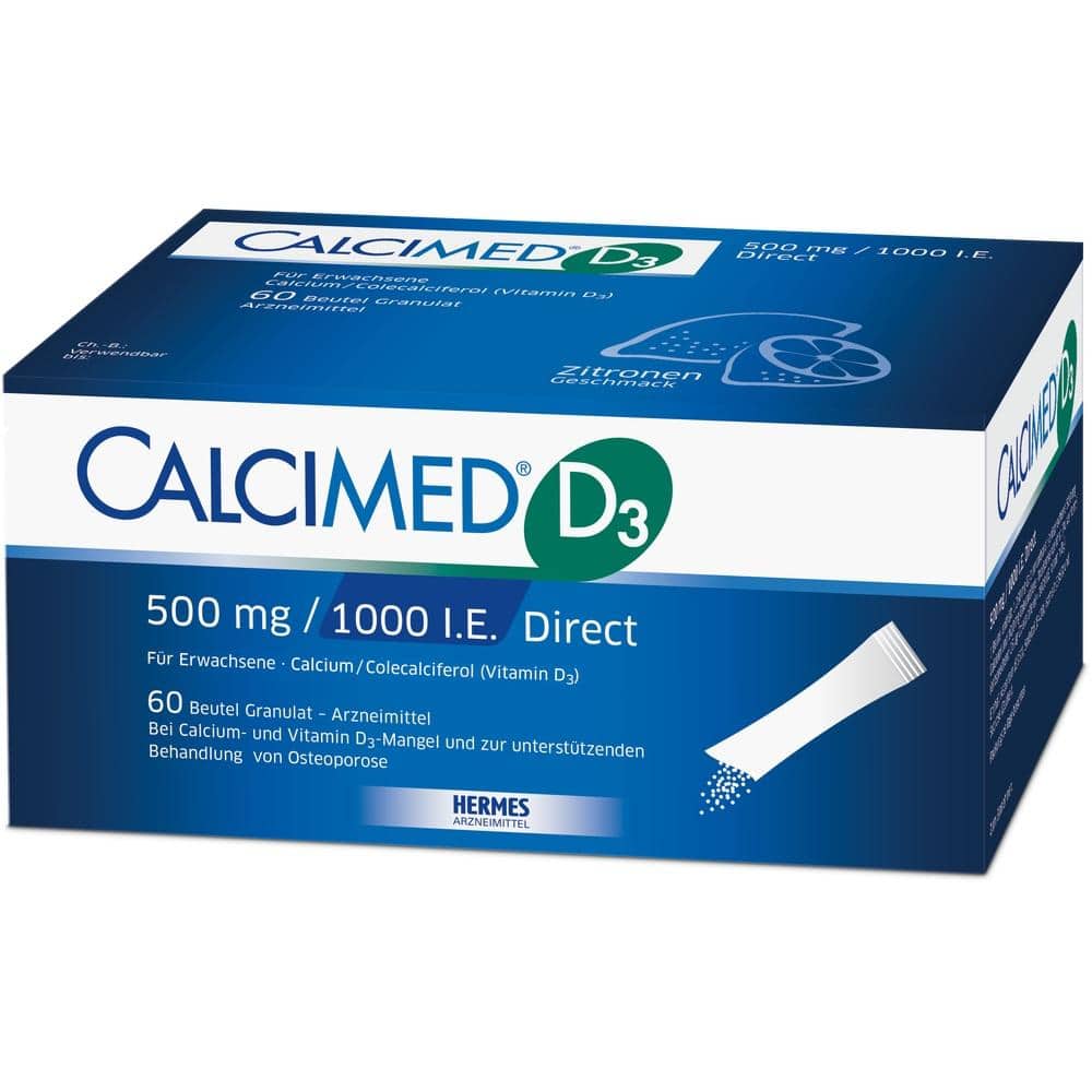 Calcimed D3 500mg/1000 I.E. Direct 60 St Granulat