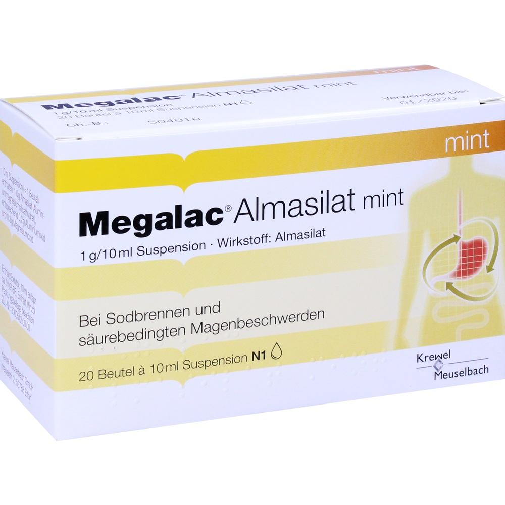 Megalac Almasilat mint Beutel 20X10 ml Suspension