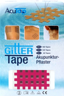 GITTER Tape AcuTop Akupunkturpflaster 5x6 cm pink 40 St Pflaster