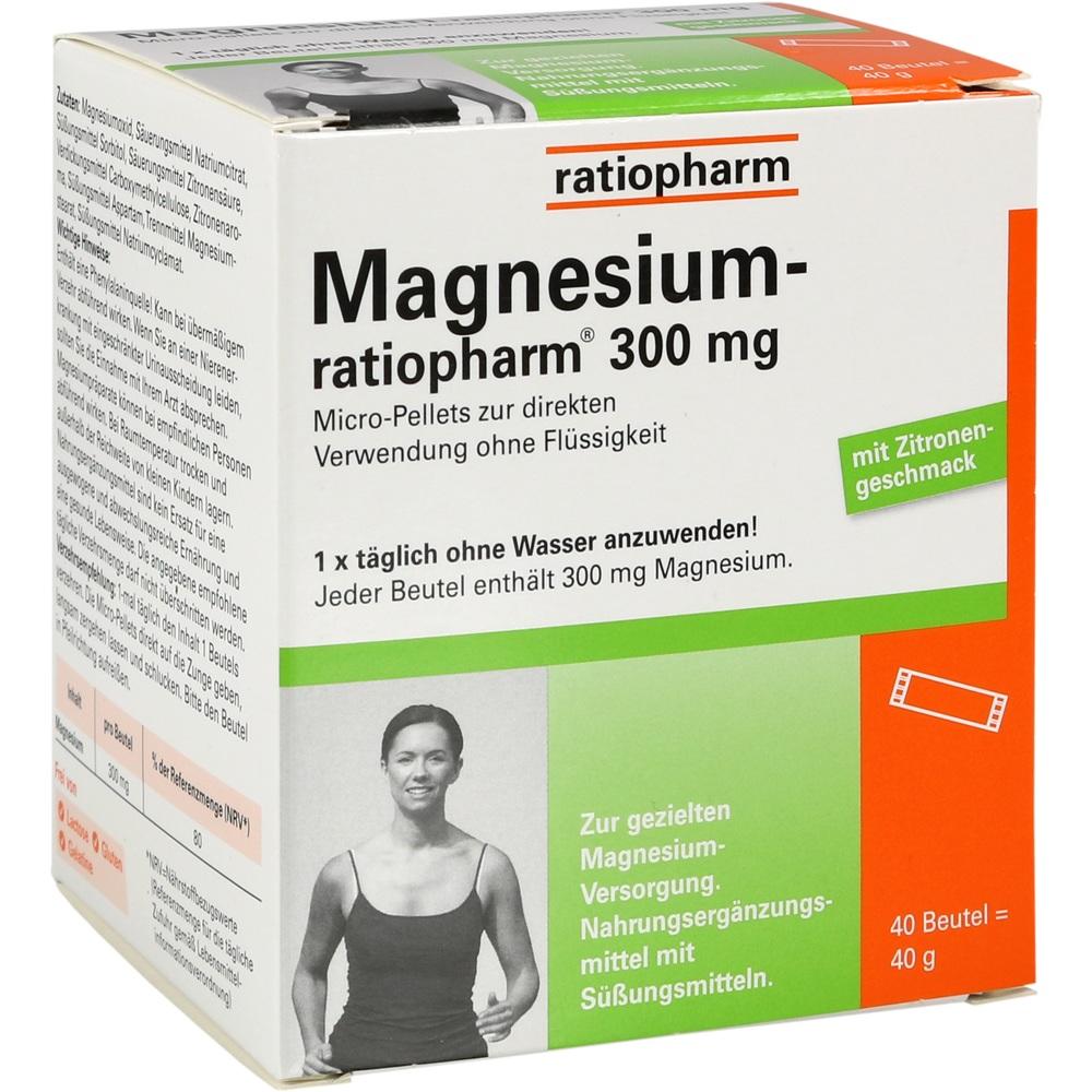 Magnesium-ratiopharm 300 mg  40 St Pellets